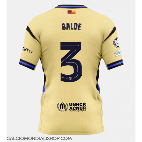 Maglie da calcio Barcelona Alejandro Balde #3 Seconda Maglia 2025-26 Manica Corta